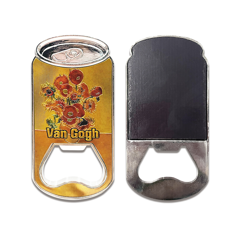 Zinc Alloy Bottle Opener Magnet