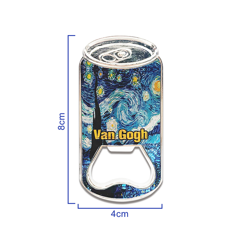 Zinc Alloy Bottle Opener Magnet