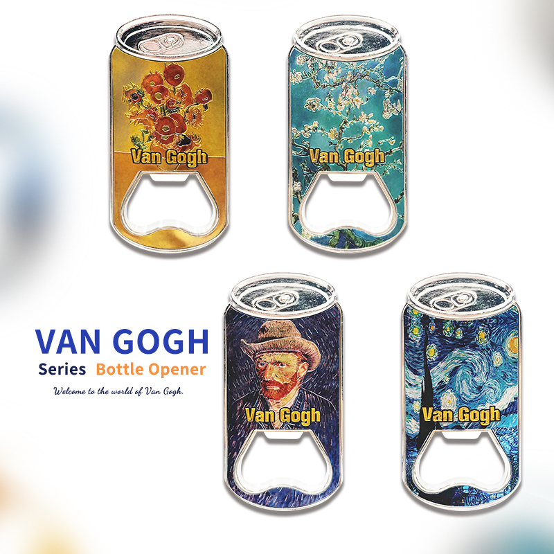 Zinc Alloy Bottle Opener Magnet