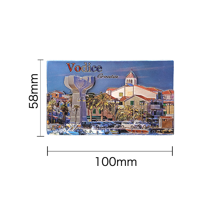 Croatia Epoxy Foil Fridge MAGNET